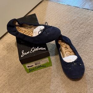 Sam Edelman Felicia navy Ballet Flats size 11M worn once or twice (still in box)